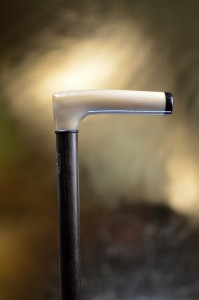 Vycházková hůl Fayet corne blonde sur ebene