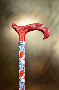 Vycházková hůl s nastavitelnou délkou Fayet  Coquelicot