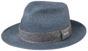 Letní klobouk Fedora Toyo Stetson modrý