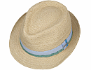 Letní klobouk Trilby Raffia