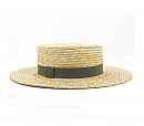 Dámský letní slaměný klobouk Canotier