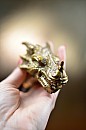 Vycházková hůl Luxusní Dragon Gold