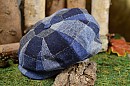 Bekovka Panel Cap Virgin Wool Check Lierys modrá