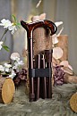 Vycházková hůl skládací Deluxe Perlmutt + obal (77-87 cm)