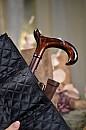 Vycházková hůl skládací Deluxe Perlmutt + obal (77-87 cm)