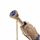 Deštník skládací luxusní Pasotti Blue Dahlia