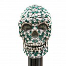 Deštník luxusní Pasotti Swarovski® Green Skull