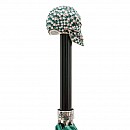 Deštník luxusní Pasotti Swarovski® Green Skull