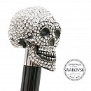 Vycházková hůl Pasotti Lebka SWAROVSKI®
