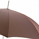 Luxusní deštník Pasotti Gentleman s hnědou koženou rukojetí
