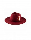 Klobouk Burgundy Salter Fedora by Raceu