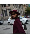 Klobouk Burgundy Salter Fedora by Raceu