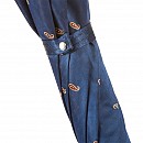 Deštník luxusní Pasotti s koženou pletenou rukojetí