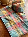 Pánská bekovka zelená Harris Tweed