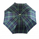 Deštník skládací luxusní il Marchesato Tartan a Bamboo