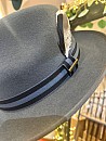 Klobouk Stetson Woolfelt šedý s modrou stuhou