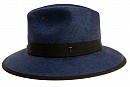 Klobouk Fedora Essence Sky Tonak modrý