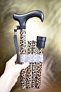 Vycházková hůl skládací Leopard Long (81-93 cm)