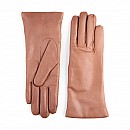 Kožené hladké rukavice s kašmírem