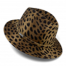 Dámský klobouk fedora zvířecí vzor