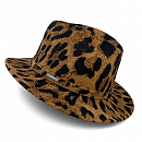 Dámský klobouk fedora zvířecí vzor