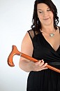 Vycházková hůl Hůlkárna Lesklá Caramel